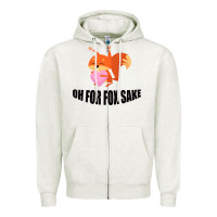 Oatmeal Heather Oh, For Fox Sake Zipper Hoodie - Bettercallsaul