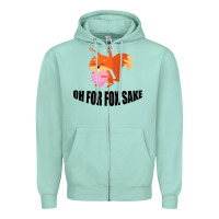Oh, For Fox Sake Zipper Hoodie | Teevron