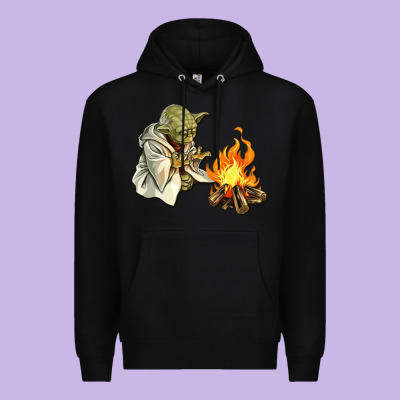 Yoda Is Warming Up Premium Hoodie Designed By Artisfamous