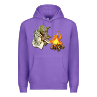 Purple Yoda is warming up Premium Hoodie - artisFamous