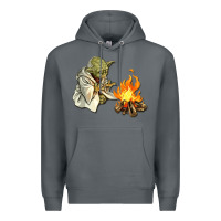 Rock Yoda is warming up Premium Hoodie - artisFamous