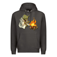 Smoke Yoda is warming up Premium Hoodie - artisFamous