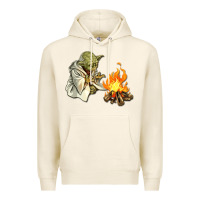 Tofu Yoda is warming up Premium Hoodie - artisFamous