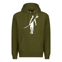 Army Green Surf Premium Hoodie - artisFamous
