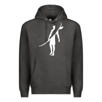 Charcoal Heather Surf Premium Hoodie - artisFamous
