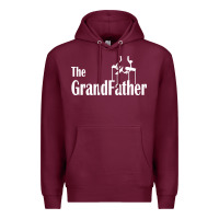 Burgundy the grandfather Premium Hoodie - artisFamous
