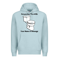 Blue Mist toilet Premium Hoodie - artisFamous