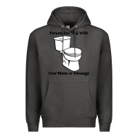 Charcoal Heather toilet Premium Hoodie - artisFamous