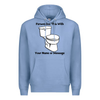 Colony Blue toilet Premium Hoodie - artisFamous