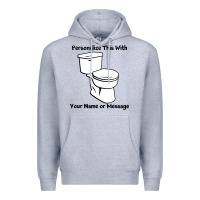 Heather Grey toilet Premium Hoodie - artisFamous