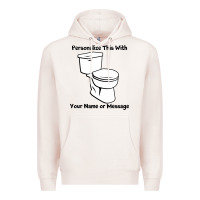 Pale Pink toilet Premium Hoodie - artisFamous