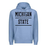 Colony Blue Michigan MI State vintage Athletic Style Premium Hoodie - artisFamous