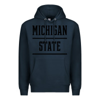 Navy Michigan MI State vintage Athletic Style Premium Hoodie - artisFamous