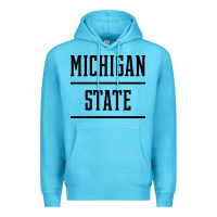 Ocean Blue Michigan MI State vintage Athletic Style Premium Hoodie - artisFamous