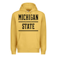 Antique Gold Michigan MI State vintage Athletic Style Premium Hoodie - artisFamous