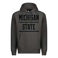 Charcoal Heather Michigan MI State vintage Athletic Style Premium Hoodie - artisFamous
