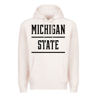 Pale Pink Michigan MI State vintage Athletic Style Premium Hoodie - artisFamous