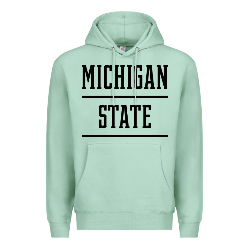 Michigan Mi State Vintage Athletic Style Premium Hoodie by artisFamous | Teevron