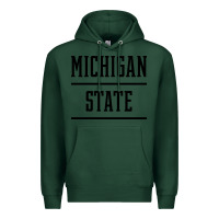 Sports Green Michigan MI State vintage Athletic Style Premium Hoodie - artisFamous