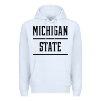 White Michigan MI State vintage Athletic Style Premium Hoodie - artisFamous