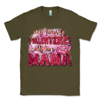 Army Green My favorite calls me mama Mother's Day Classic Tee - FaDigitalArtStudio
