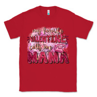 Red My favorite calls me mama Mother's Day Classic Tee - FaDigitalArtStudio