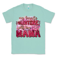 Seafoam My favorite calls me mama Mother's Day Classic Tee - FaDigitalArtStudio