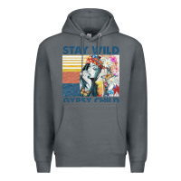 Rock stay wild gypsy child letter rainbow Premium Hoodie - artisFamous