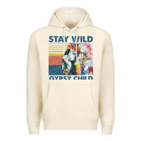 Stay Wild Gypsy Child Letter Rainbow Premium Hoodie | Teevron