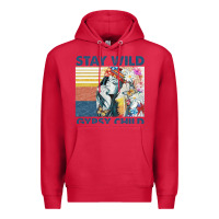 Cardinal stay wild gypsy child letter rainbow Premium Hoodie - artisFamous