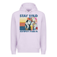 Lilac stay wild gypsy child letter rainbow Premium Hoodie - artisFamous