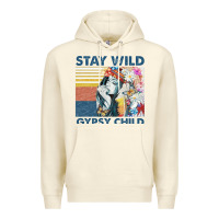 Sandshell stay wild gypsy child letter rainbow Premium Hoodie - artisFamous