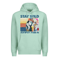 Seafoam stay wild gypsy child letter rainbow Premium Hoodie - artisFamous
