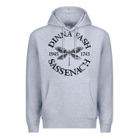 Heather Grey dinna fash sassenach Premium Hoodie - artisFamous