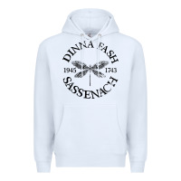 White dinna fash sassenach Premium Hoodie - artisFamous