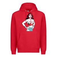 Red wonder woman Premium Hoodie - artisFamous