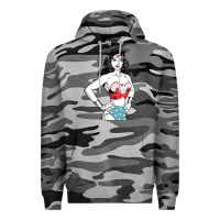 Slate Camo wonder woman Premium Hoodie - artisFamous