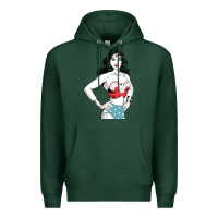 Sports Green wonder woman Premium Hoodie - artisFamous