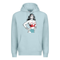 Blue Mist wonder woman Premium Hoodie - artisFamous