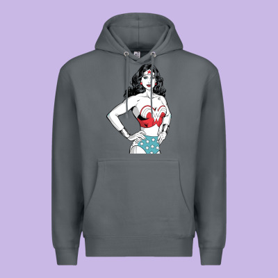 Wonder Woman Premium Hoodie Designed By Artisfamous