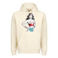 Sandshell wonder woman Premium Hoodie - artisFamous