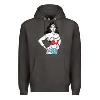 Smoke wonder woman Premium Hoodie - artisFamous