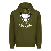 Army Green i sin a lotl hail satan pentagram Premium Hoodie - artisFamous