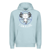 Blue Mist i sin a lotl hail satan pentagram Premium Hoodie - artisFamous