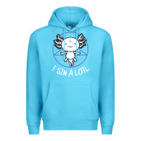 Ocean Blue i sin a lotl hail satan pentagram Premium Hoodie - artisFamous