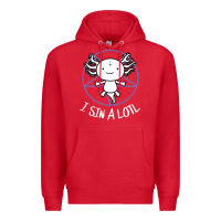 Red i sin a lotl hail satan pentagram Premium Hoodie - artisFamous