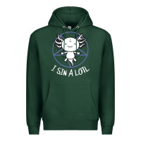 Sports Green i sin a lotl hail satan pentagram Premium Hoodie - artisFamous