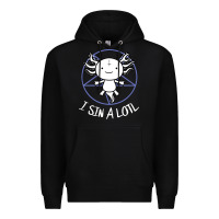 Black i sin a lotl hail satan pentagram Premium Hoodie - artisFamous