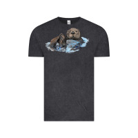 Vintage Black california sea otter Vintage Tee - LillyAllenDesigns