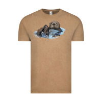 Vintage Coffee california sea otter Vintage Tee - LillyAllenDesigns
